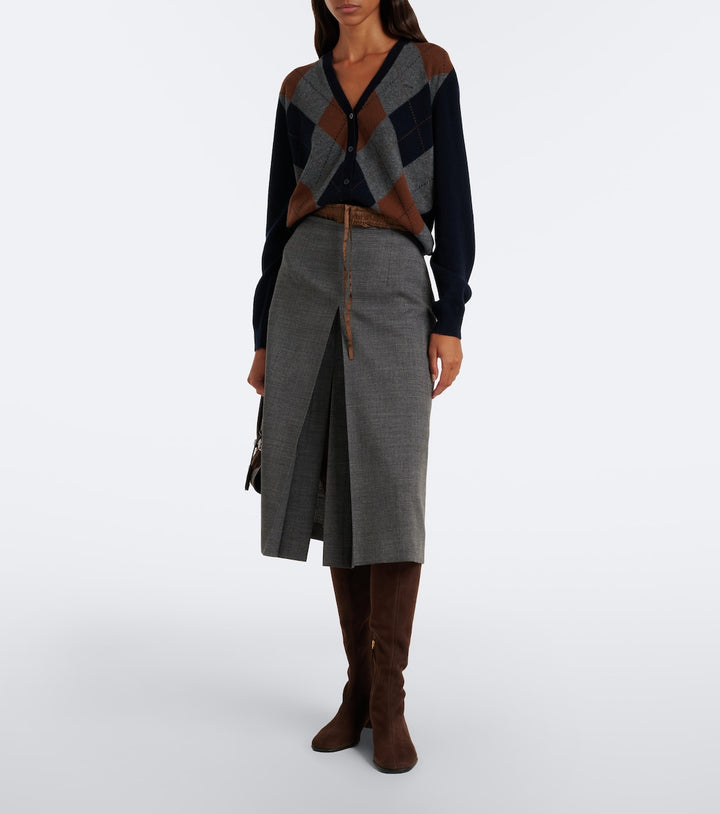Prada Suede knee-high boots