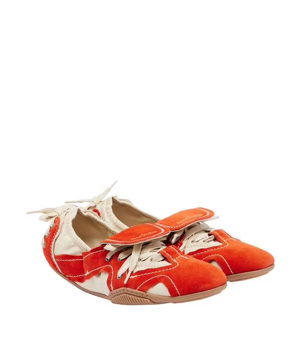 Acne Studios Bilaria leather and suede sneakers