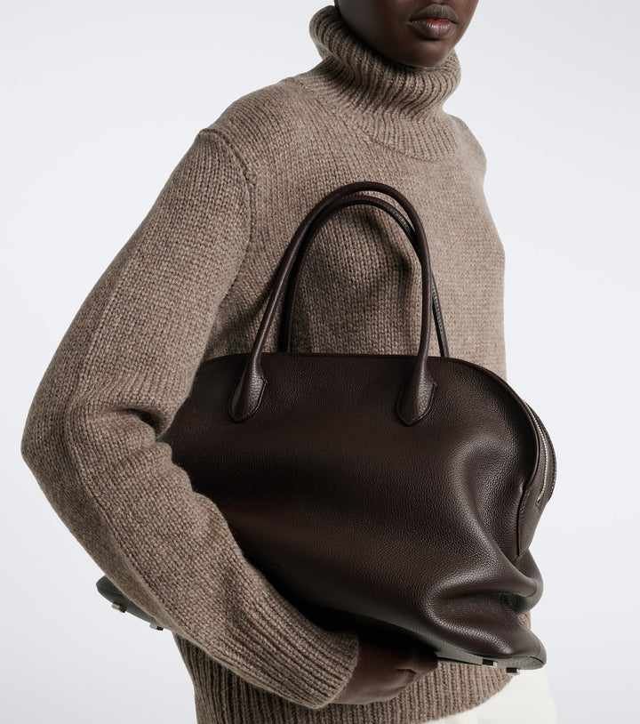 The Row Agnes 15 Leather Tote Bag