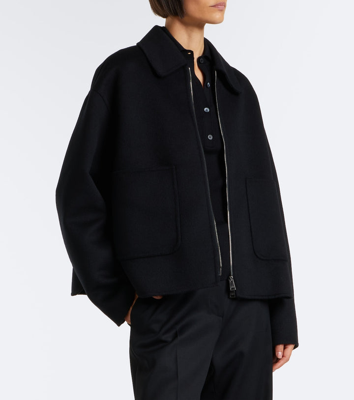 Fendi Wool and silk blouson jacket