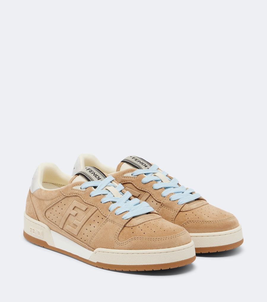 Fendi Match suede sneakers