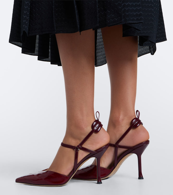 Fendi Very Colibrì leather slingback pumps