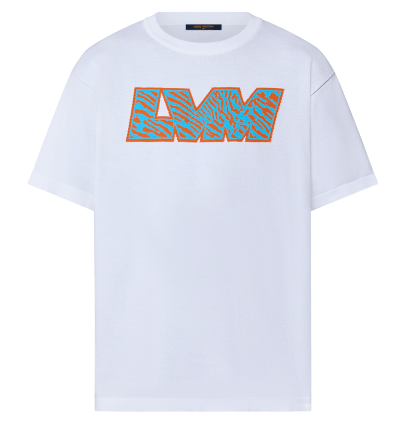 Camiseta Louis Vuitton de algodón de manga corta con cuello redondo