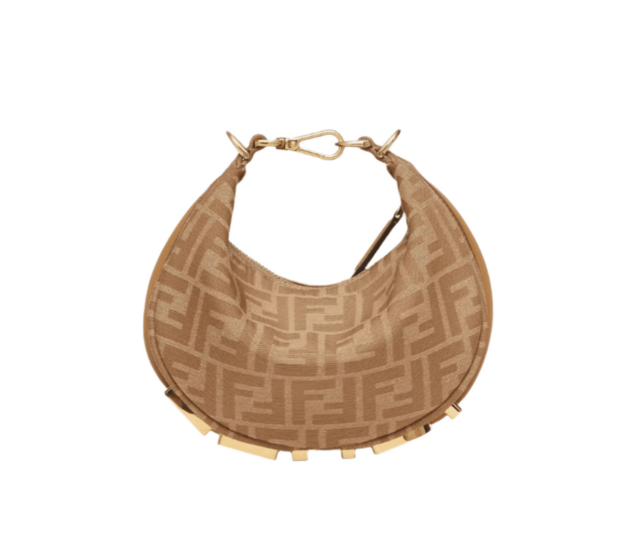 Fendi Fendigraphy Mini Beige FF fabric mini-bag