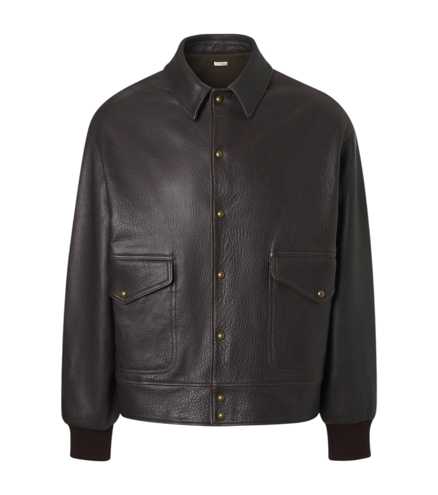 A.Presse A-1 leather blouson jacket