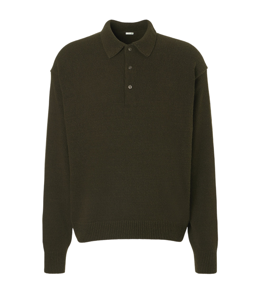 A.Presse Silk polo sweater