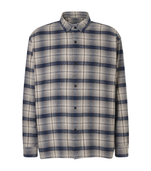 A.Presse Vintage checked cotton and silk-blend shirt