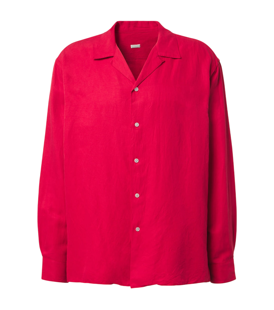 A.Presse Vintage silk and linen shirt