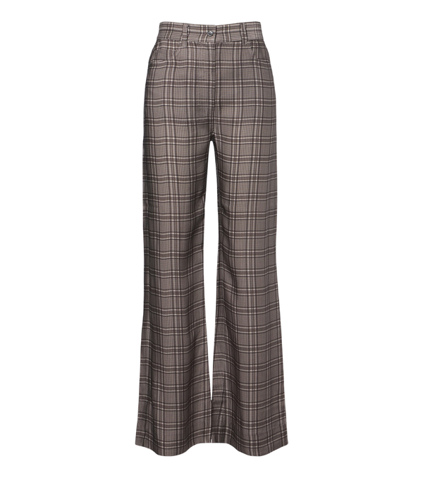 Acne Studios Calças xadrez de perna larga