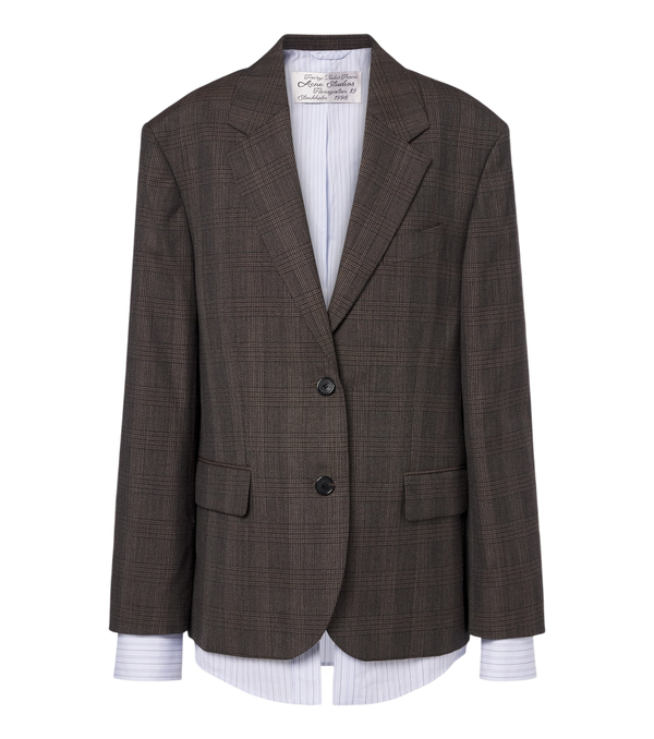 Acne Studios Checked wool-blend blazer