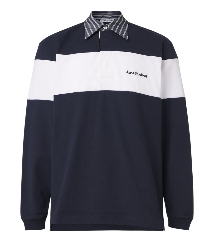 Acne Studios Cotton jersey polo sweater