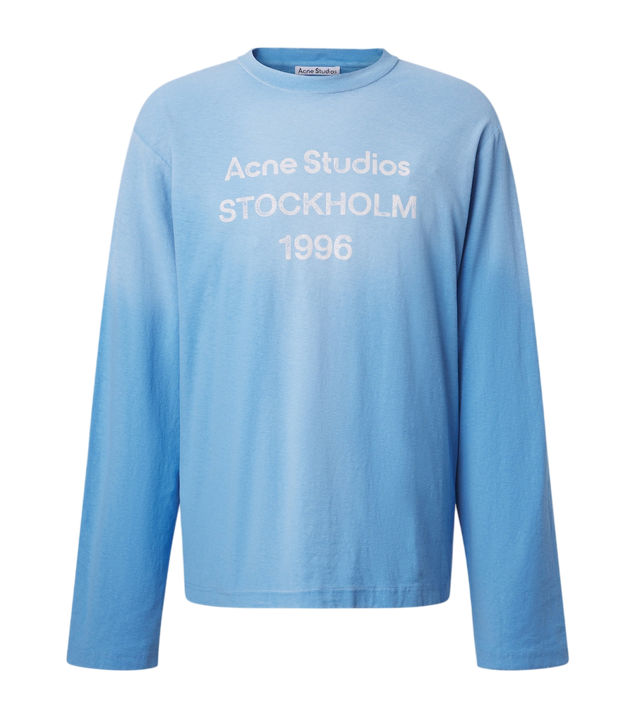 Acne Studios Distressed cotton-blend jersey T-shirt