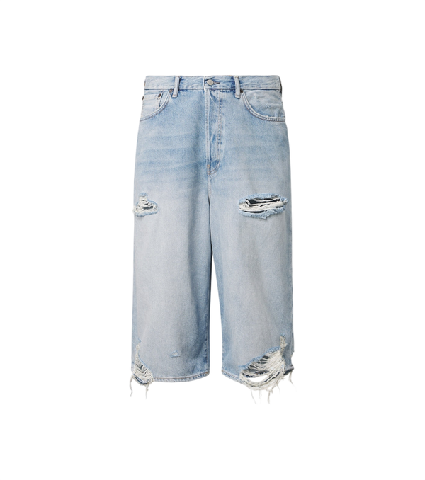 Acne Studios Bermuda jeans desgastada