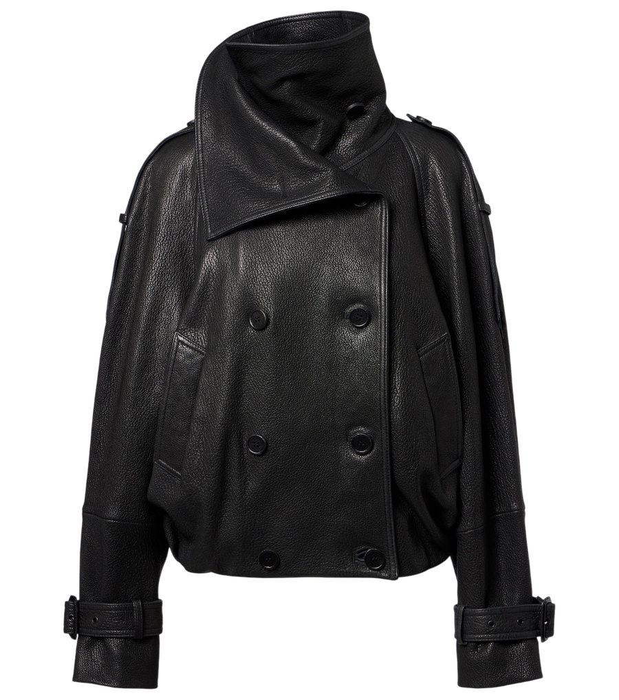 Acne Studios Double-breasted leather jacket