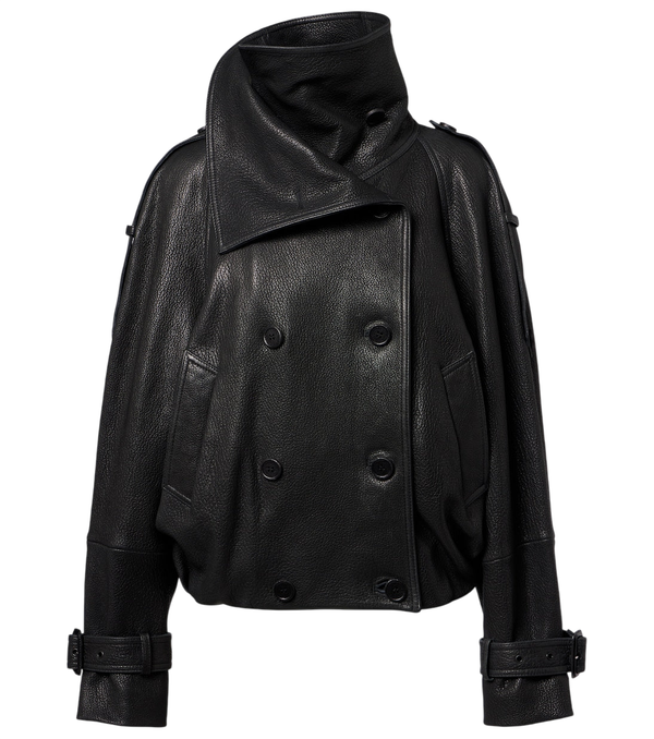 Acne Studios Double-breasted leather jacket