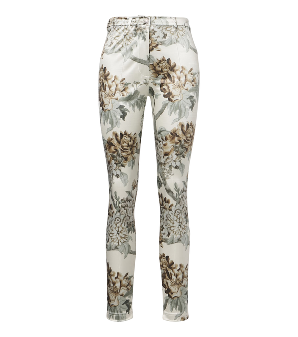 Acne Studios Calça skinny de malha floral