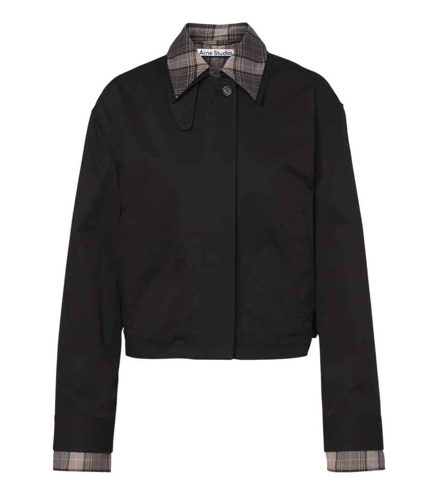 Acne Studios Layered cotton twill jacket