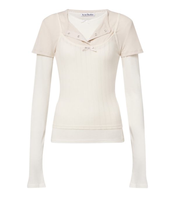 Acne Studios Blusa de malha sobreposta