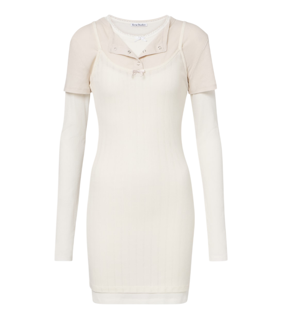 Minirobe en maille superposée Acne Studios