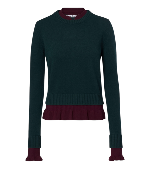Acne Studios Layered wool sweater