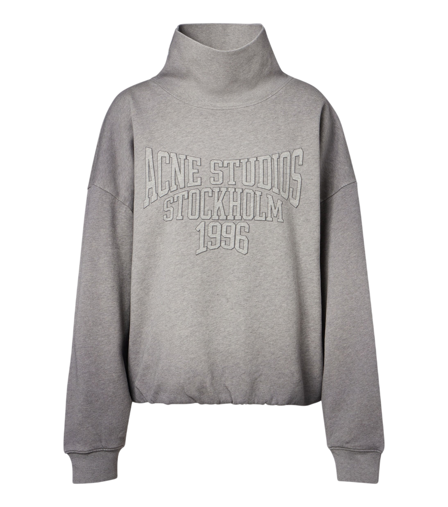Sudadera de felpa de algodón con logo de Acne Studios