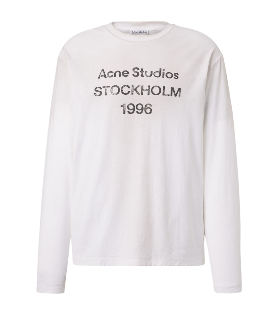 Acne Studios Logo distressed jersey T-shirt
