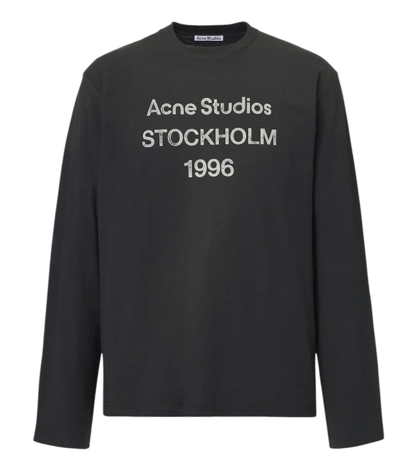 Acne Studios Logo distressed jersey T-shirt