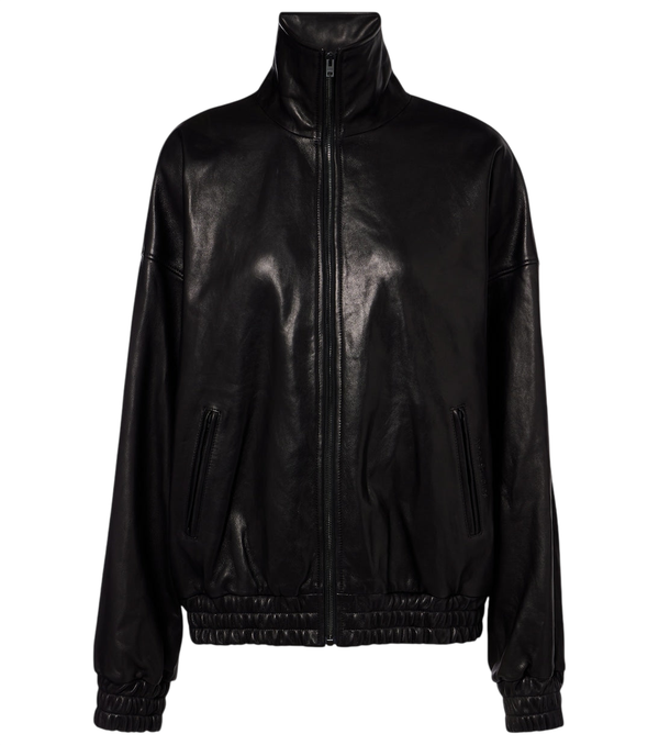 Acne Studios Logo leather jacket