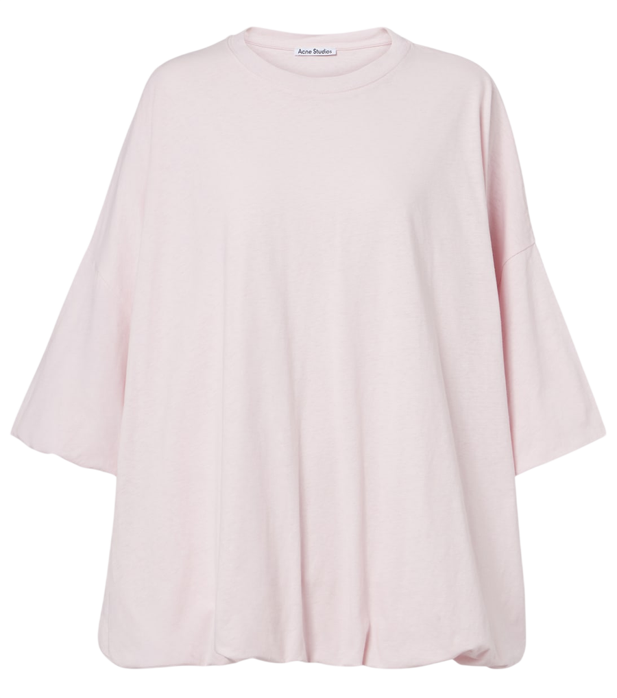 Camiseta oversize de punto de mezcla de algodón de Acne Studios