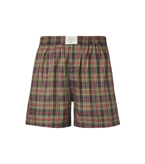 Pantaloncini a quadri Acne Studios