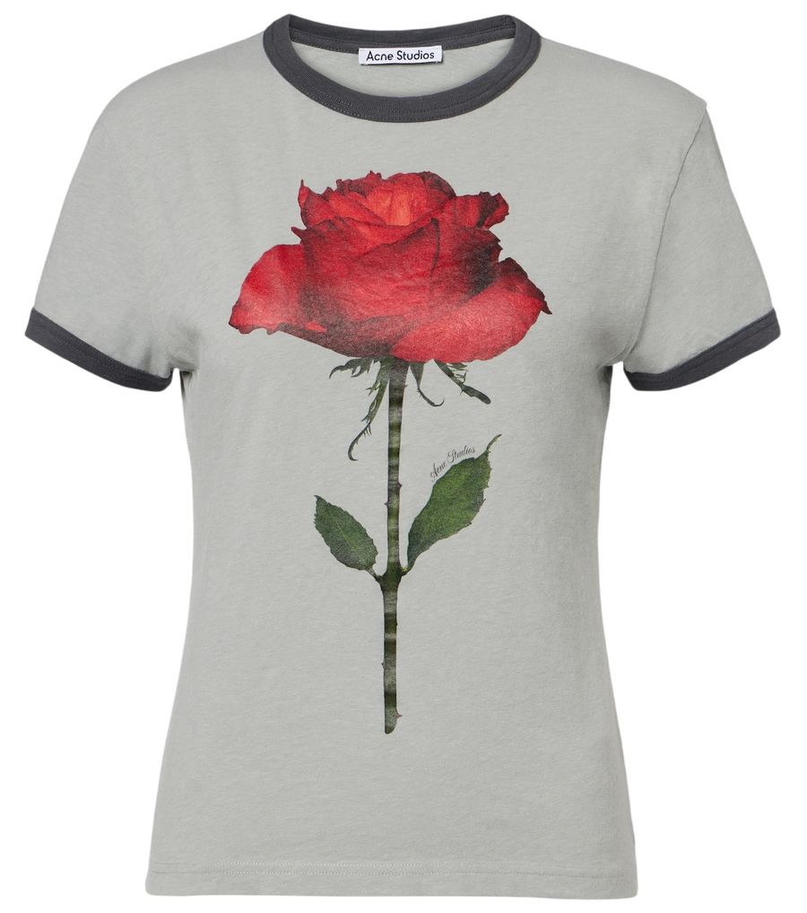 T-shirt Acne Studios en mélange de coton imprimé