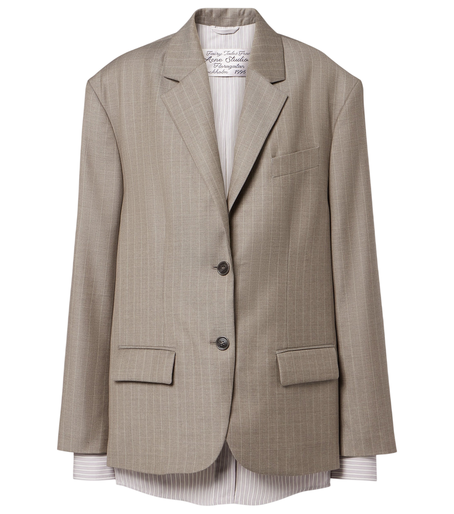 Acne Studios Striped wool jacket