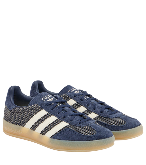 Adidas Gazelle Indoor suede-trimmed sneakers