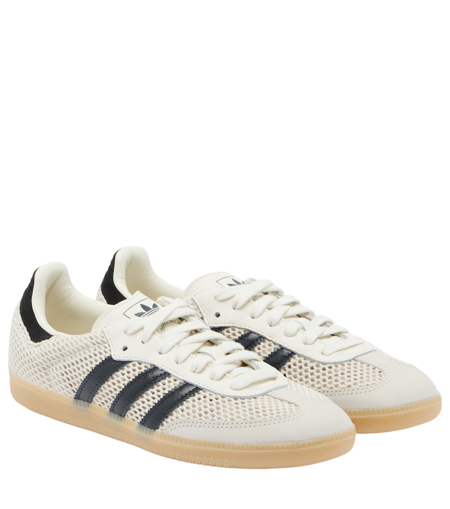 Adidas Samba OG leather-trimmed sneakers