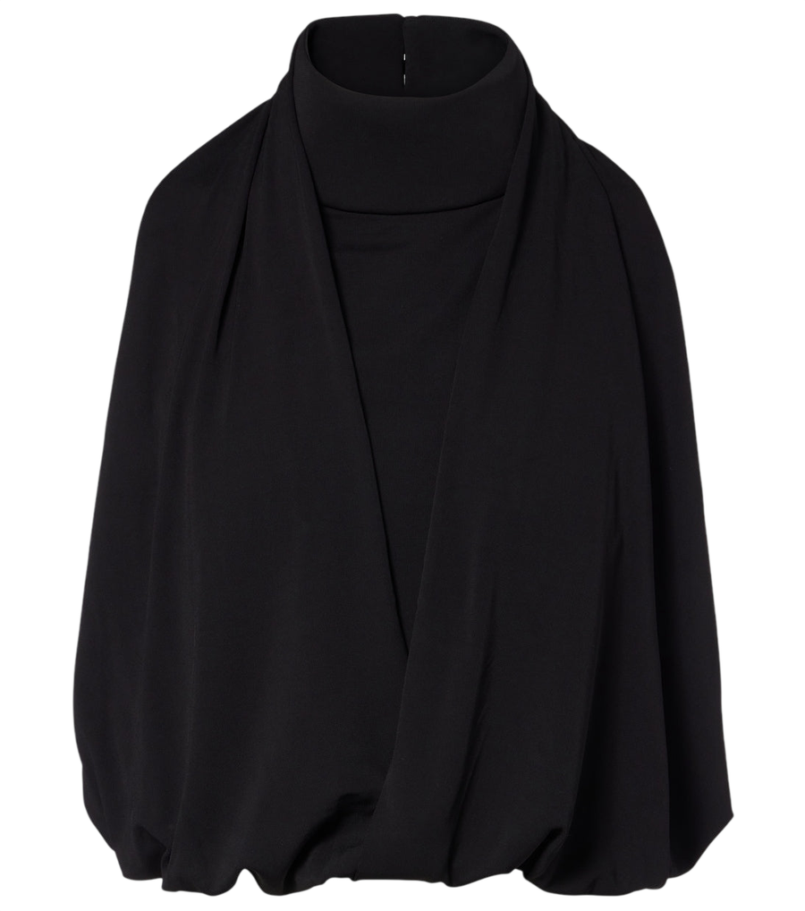 Top con cuello halter fruncido de Adriana Degreas