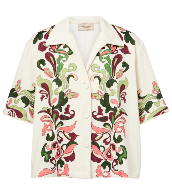 Adriana Degreas Camicia da bowling in misto cotone Inamorata