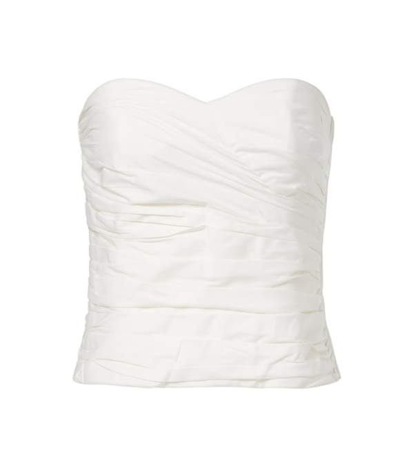 Adriana Degreas Corsetto di cotone drappeggiato Opulence