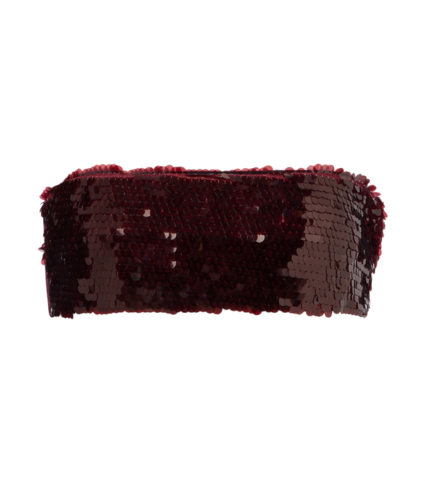 Adriana Degreas Top a fascia con paillettes