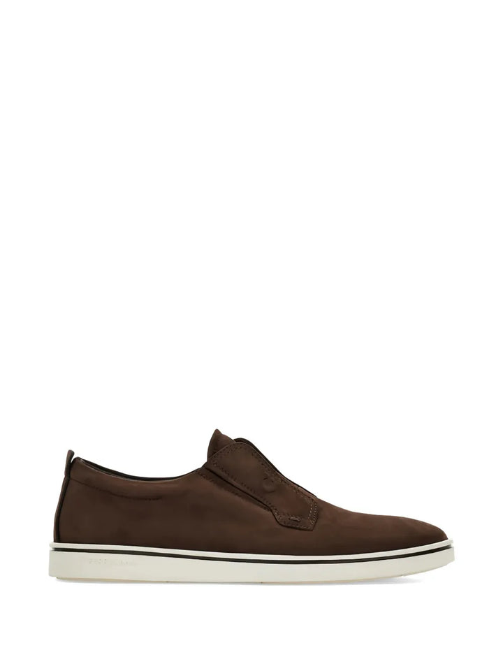 Ferragamo Gancini-embossed slip-on sneakers