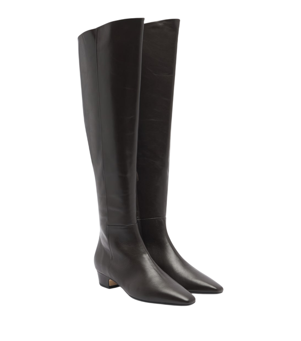 Aeyde Ilaria leather over-the-knee boots