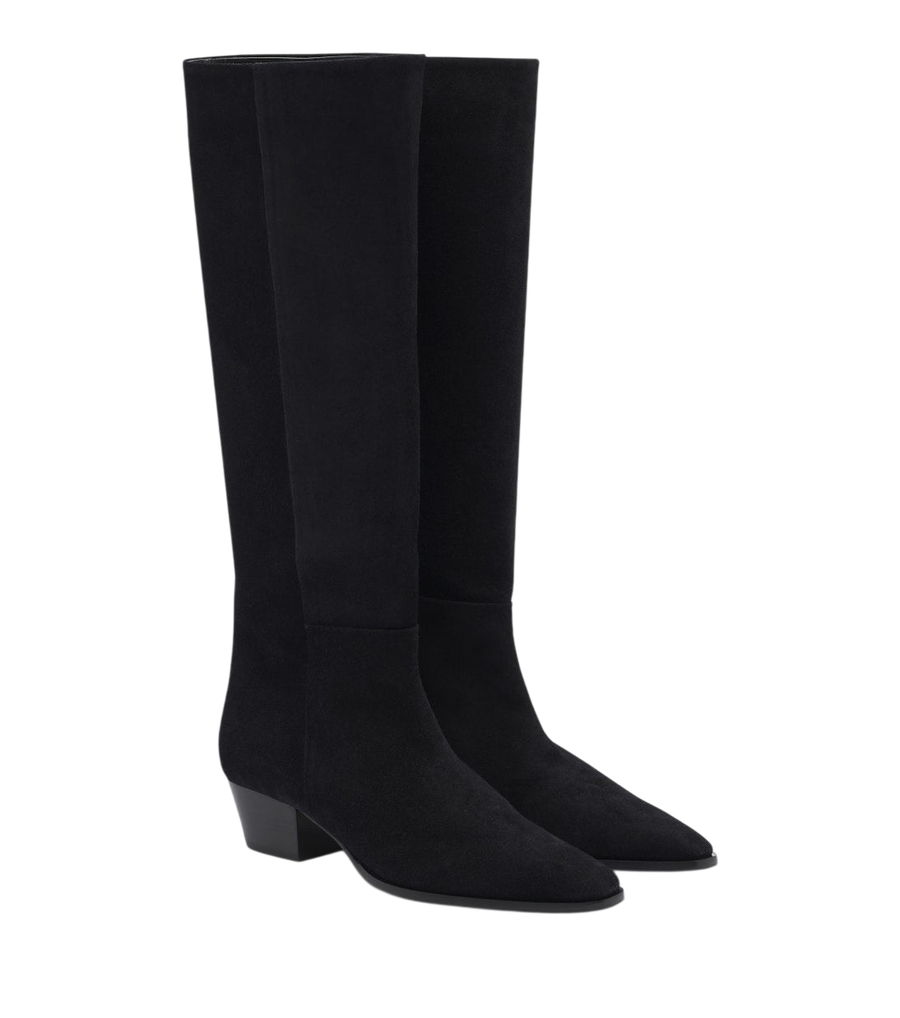 Aeyde Medea suede knee-high boots