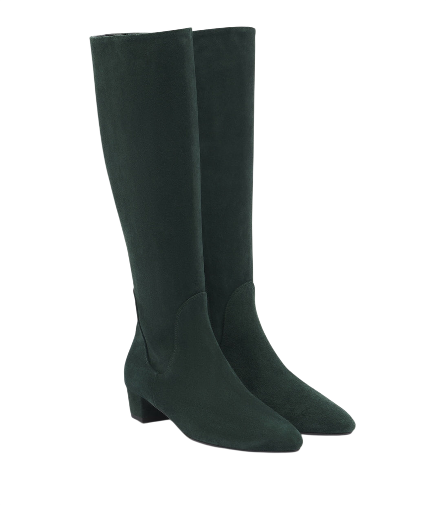Aeyde Yana suede knee-high boots
