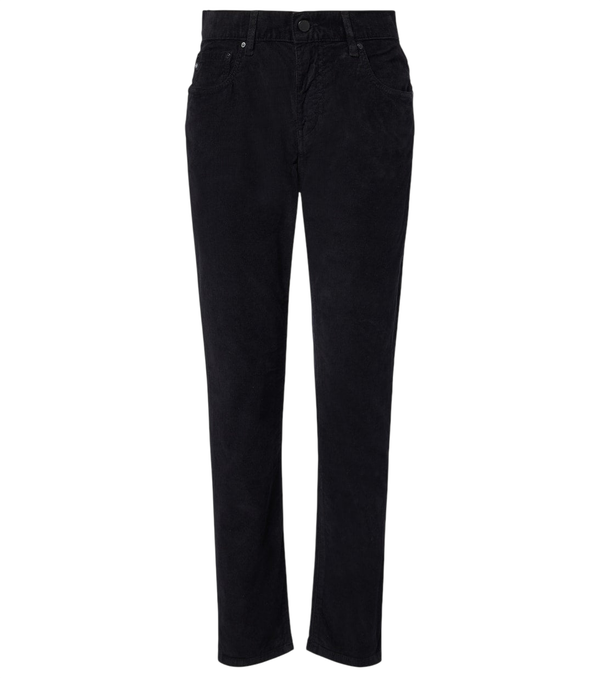 AG Jeans Pantaloni slim in velluto a coste a vita media Ex Boyfriend
