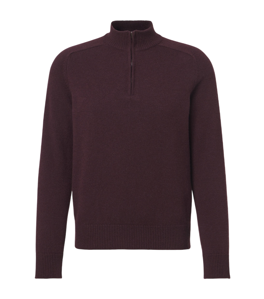 Agnona Cashmere half-zip sweater