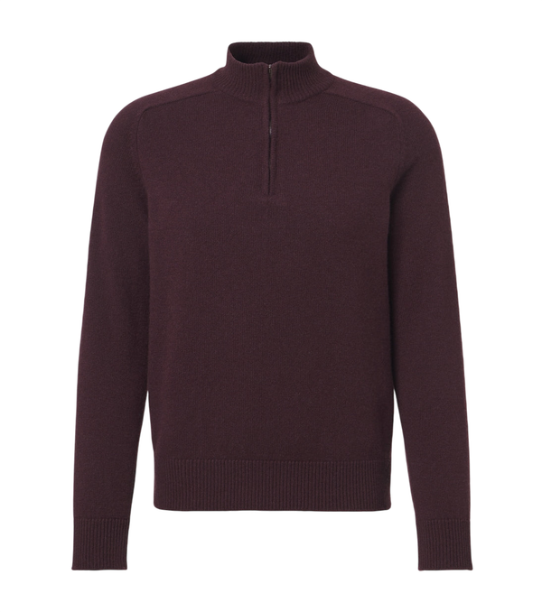 Agnona Cashmere half-zip sweater