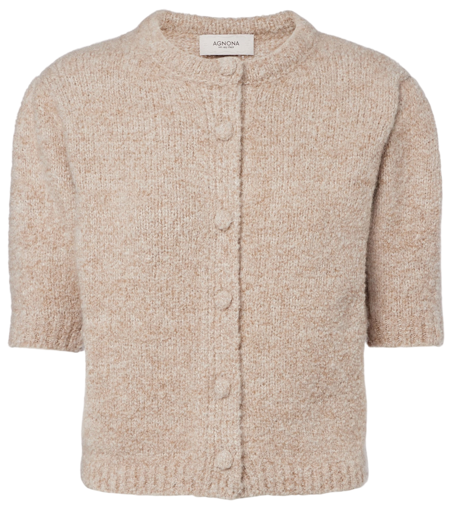 Agnona Cashmere, silk, and wool cardigan