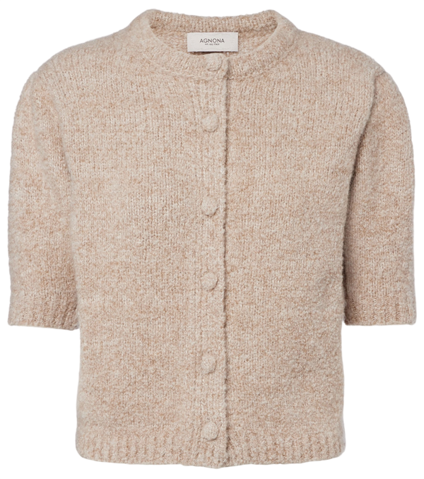 Agnona Cashmere, silk, and wool cardigan