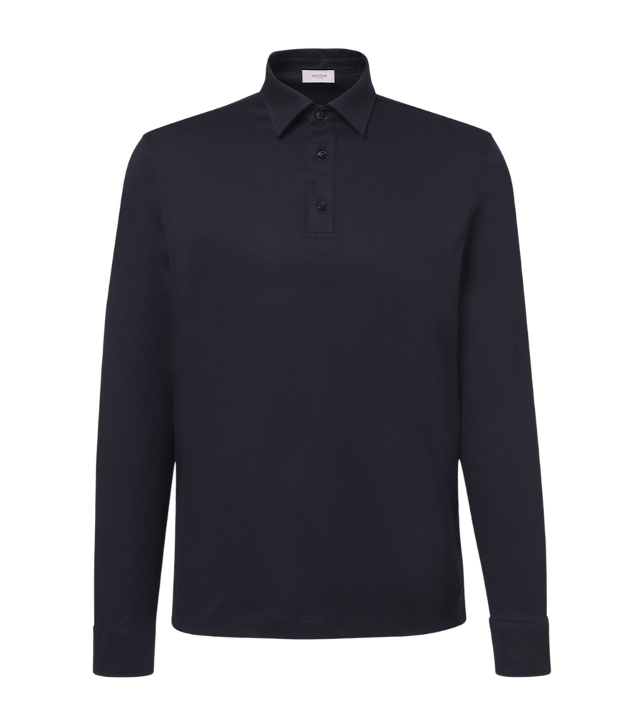 Agnona Cotton and silk polo shirt