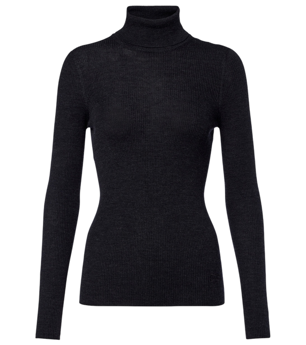 Agnona Ribbed-knit wool, silk, and cashmere sweater