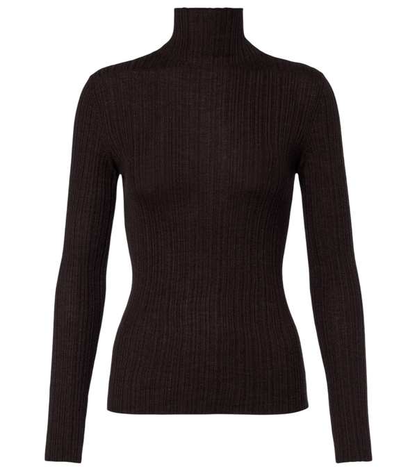 Agnona Turtleneck cashmere, wool, and silk sweater